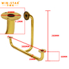 Decorative Furniture Parts Stainless Steel Golden Pipe Sofa Handle For Fittings