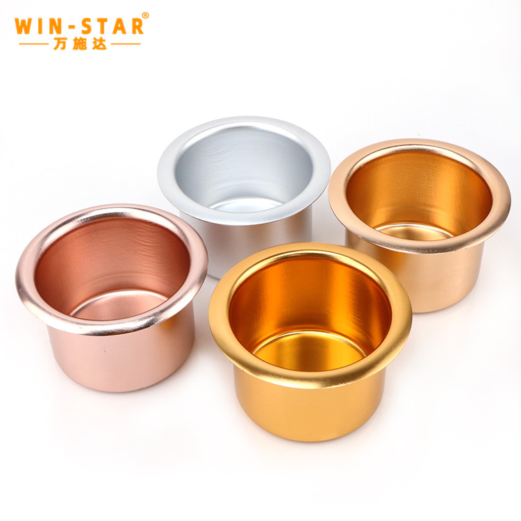 Furniture Accessories Aluminum Cup Holder for Car/sofa/poker Table Can Be Customized Cup Holder