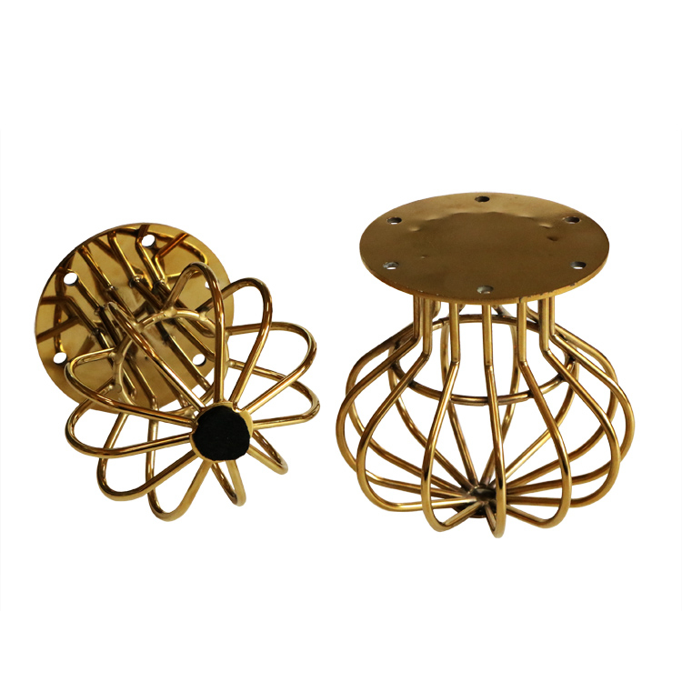 ZD-N139-A Good Quality Furniture Parts Stainless Steel Golden Metal Modern Sofa Legs with Good Prices