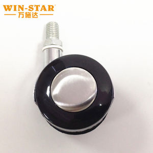 Black 1.5 "caster industrial universal wheel