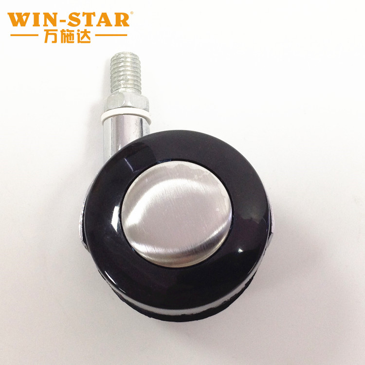 Black 1.5 "caster industrial universal wheel