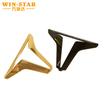 Hotsale furniture parts metal Y shape black cabinet beach feet modern bed legs