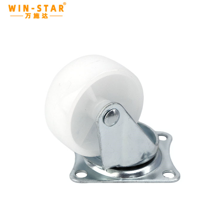 PVC bearing 40KG 2 inch light white PP universal wheel