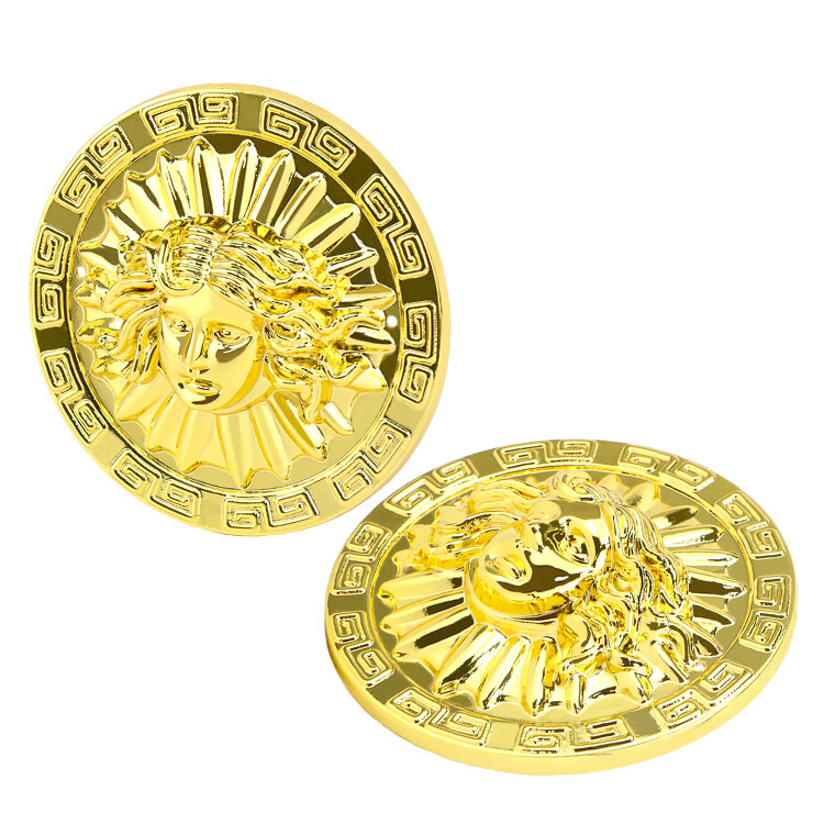Wholesale Furniture Embellishment Buttons: Shiny Gold/Black Hardware for Global Buyers