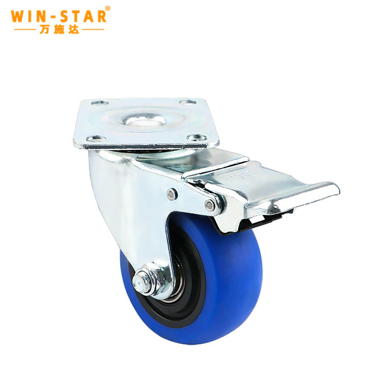 Customized Size 3Inch Plastic TPR Wheels Heavy Duty Hand Trolley Caster