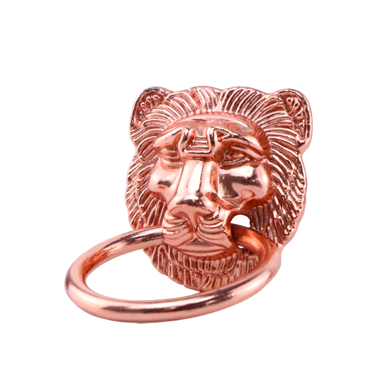 Lion Head Decorative Buttons Furniture Decoration Buckle Cabinet Door Handle lion Head Buttons