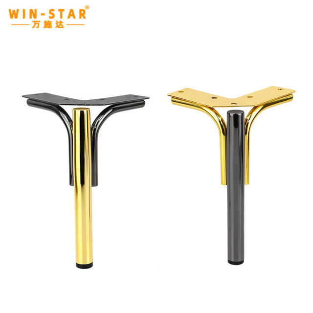 WINSTAR Industrial-Chic Iron Sofa Feet: Enhance Stability & Style