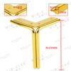 Modern Style Furniture Accessories Golden Metal Sofa Legs for Hotel Furniture