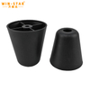 Lupum nigrum color plastic supellectilem crus in scrinium stibadium crus cum stupra H100mm