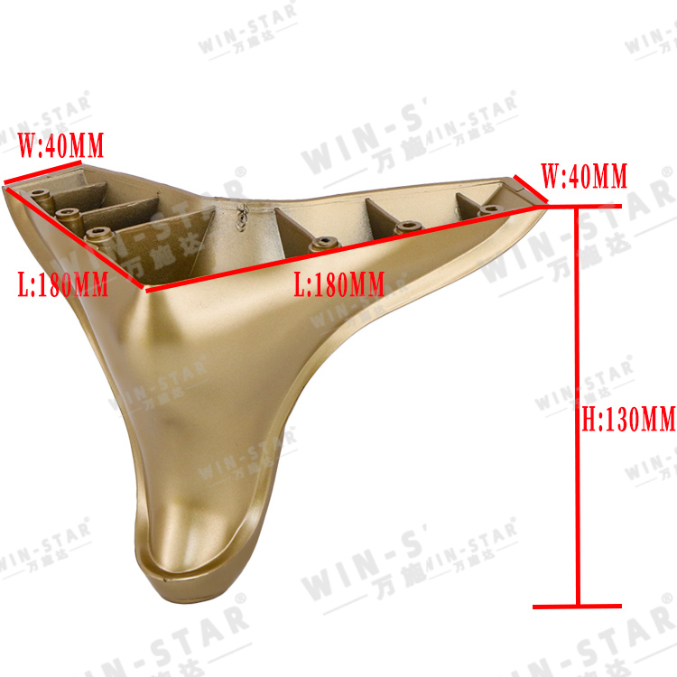 Newest Design Furniture Legs China Supplier Luxury Plastic Sofa Legs Table Cabinet Leg