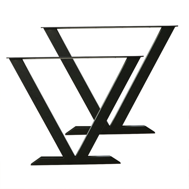 Metal Triangle Frame Bar Table Feet Support Corner Computer Desk Table Legs