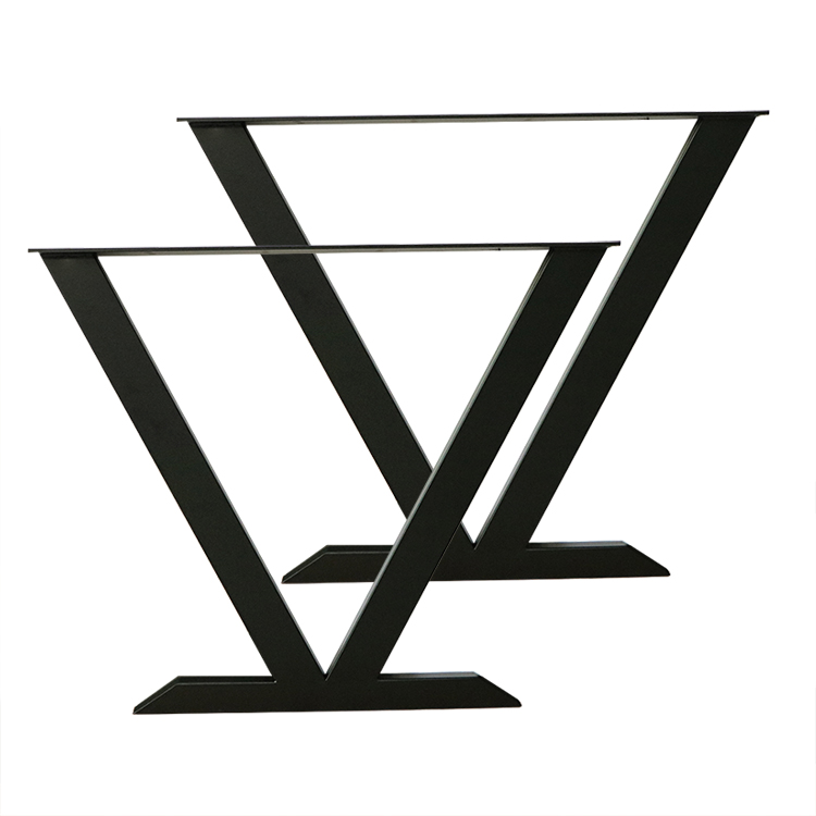 Metal Triangle Frame Bar Table Feet Support Corner Computer Desk Table Legs