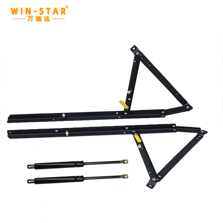 ZD-I014-C WINSTAR Hydraulic Gas Spring Bed Hinge Mechanism Folding Hinge Frame for Bed