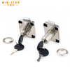 Nickel Plated Iron Material 139-22 Drawer Locks with Two Plastic Keys