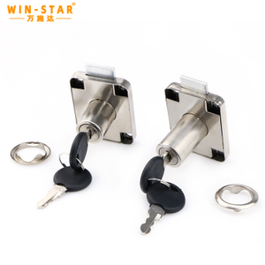 Nickel Plated Iron Material 139-22 Drawer Locks with Two Plastic Keys