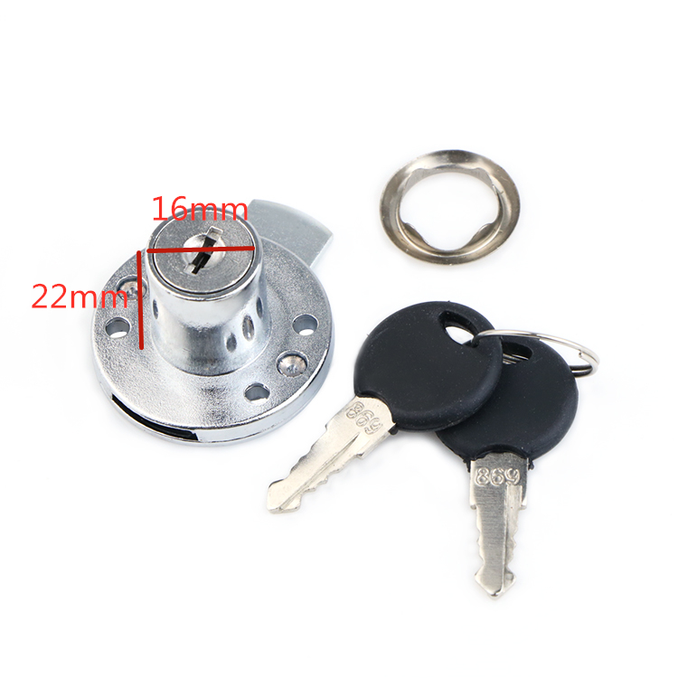 Zinc alloy 109 lock cabinet lock drawer lock Glass cabinet showcase lock with Master Keys