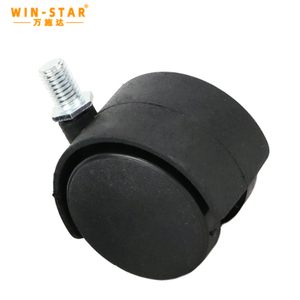 2 inch High quality pp swivel office chair caster wheels with metal friction ring office caster wheel