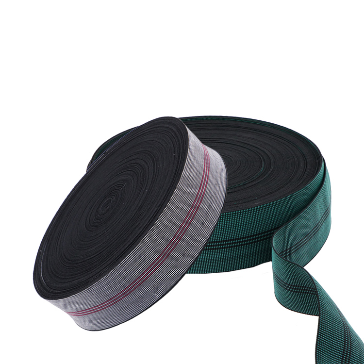 High Tension Polyethylene with Malaysia Rubber 50mm Sofa Elastic Webbing