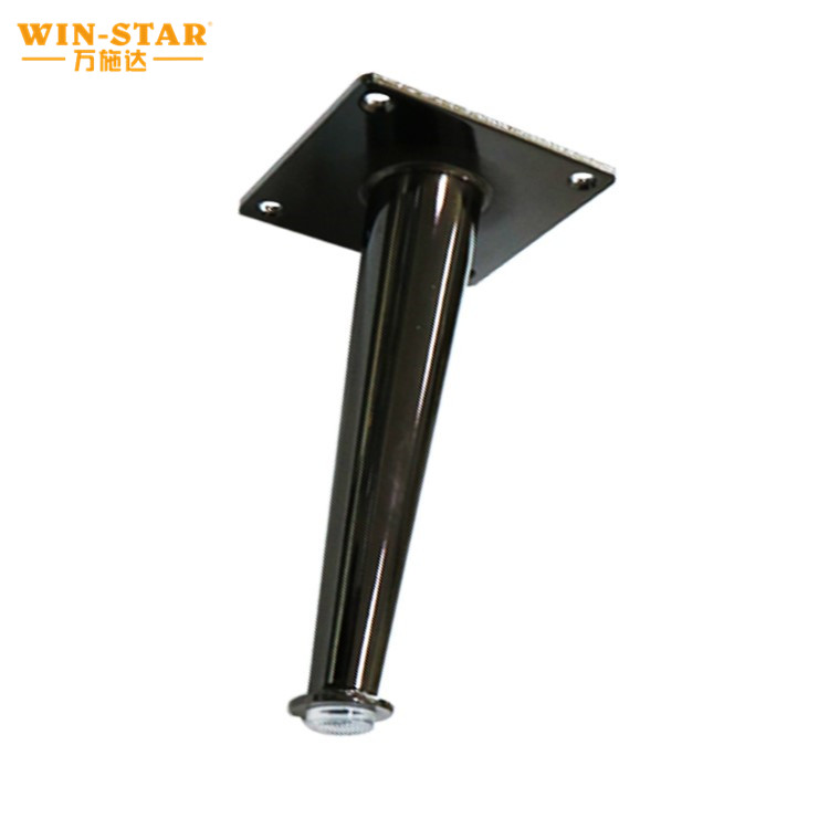 Hotsale modern metal golden cone cheap sofa legs for bed