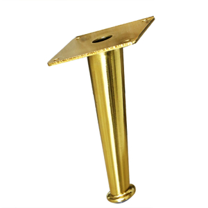 Hotsale modern metal golden cone cheap sofa legs for bed