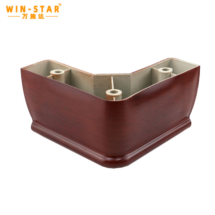 Brown Furniture Bed Legs Table and Chair Legs Silent Non-slip Plastic Sofa Leg