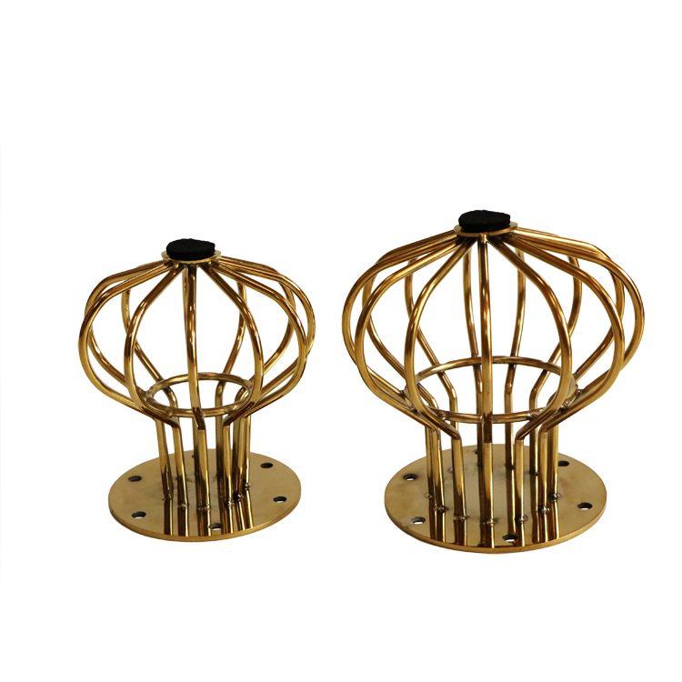 ZD-N139-A Good Quality Furniture Parts Stainless Steel Golden Metal Modern Sofa Legs with Good Prices