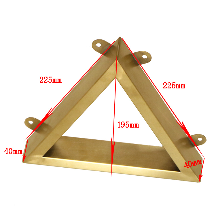 ZD-N140-C Triangle Furniture Accessory Stainless Steel Golden Bed Parts