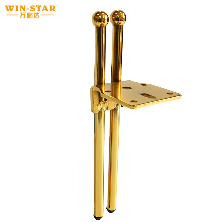 Factory Price 6inch Iron Cast Metal Furniture Golden Pipe Moden Sofa Legs