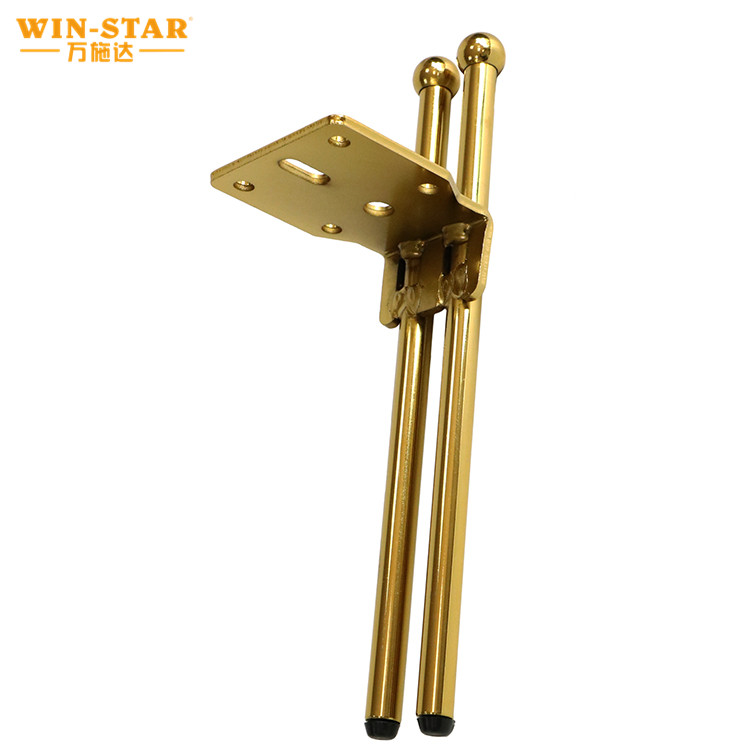 Factory Price 6inch Iron Cast Metal Furniture Golden Pipe Moden Sofa Legs