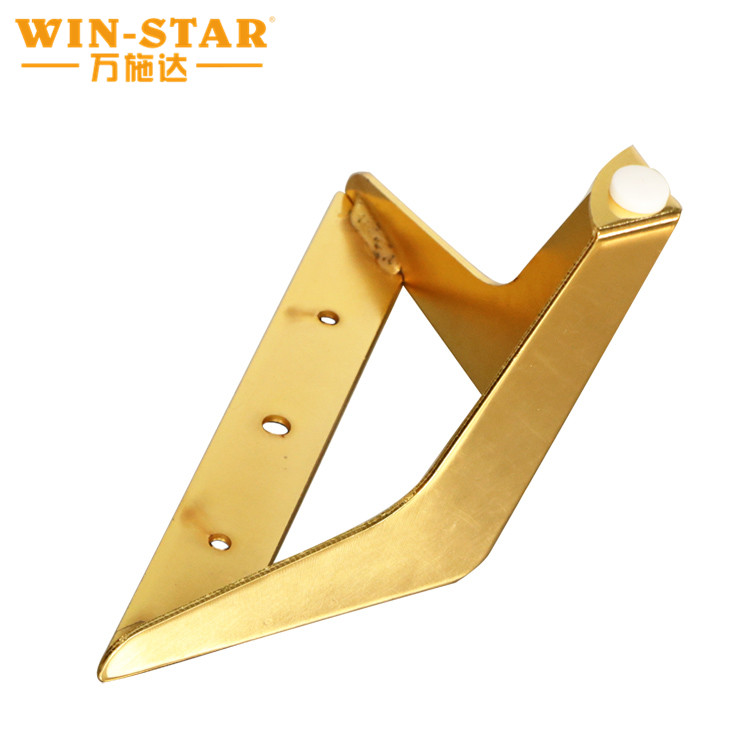 Hotsale furniture parts metal Y shape black cabinet beach feet modern bed legs