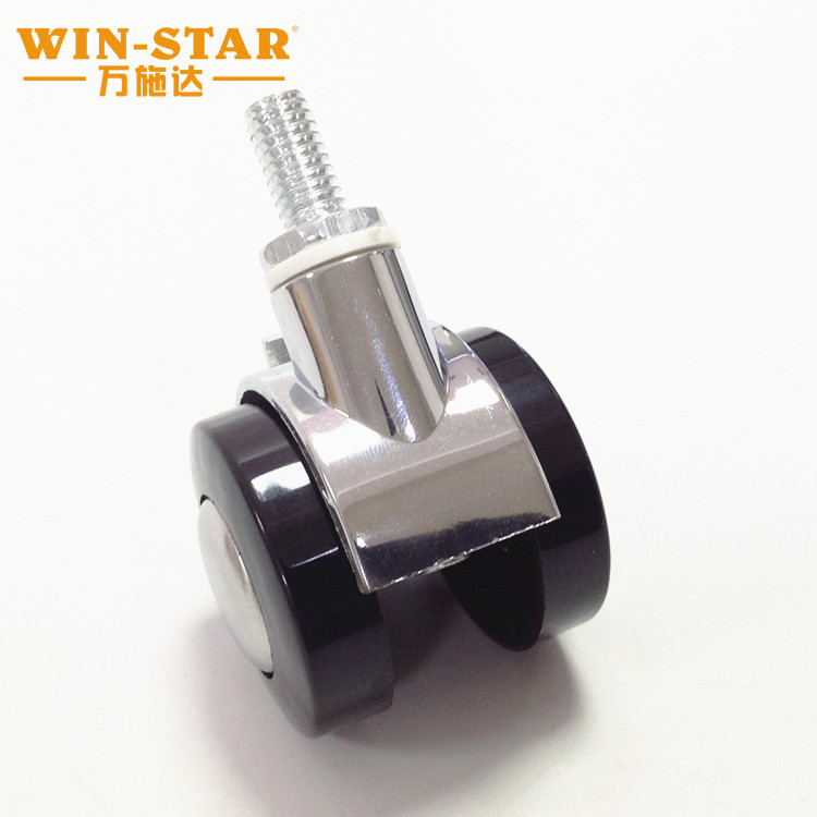 Universal wheel 1.5 inch M8 screw alloy caster with brake
