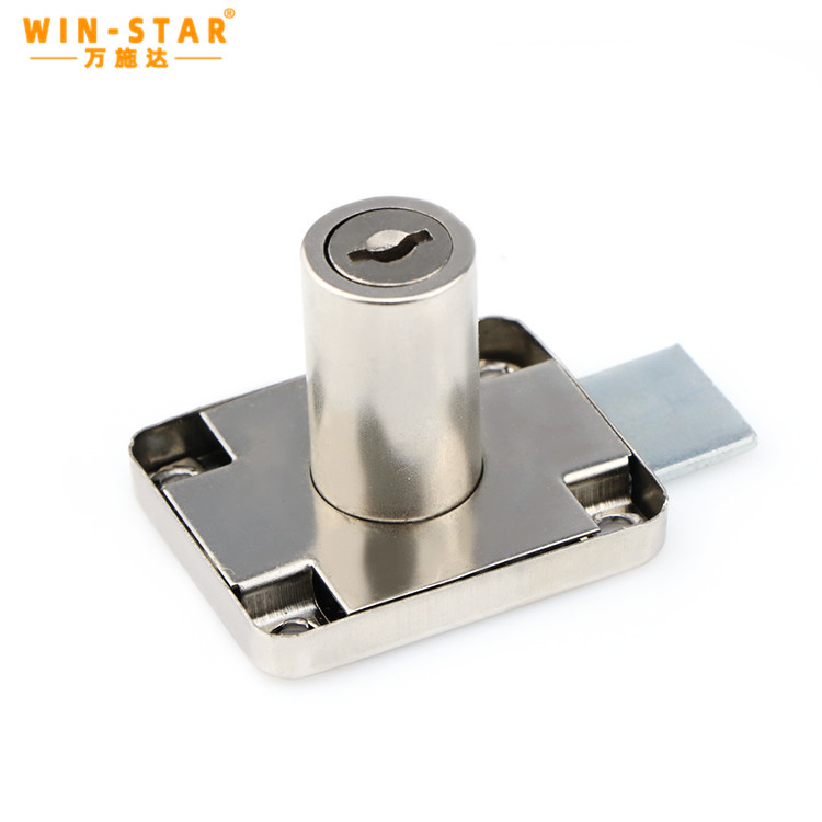 Detailed view of the lock cylinder and matching precision-cut keys