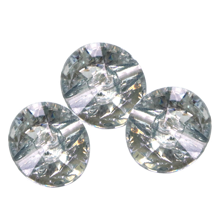 Close-up of durable acrylic threaded buttons showing precise screw base