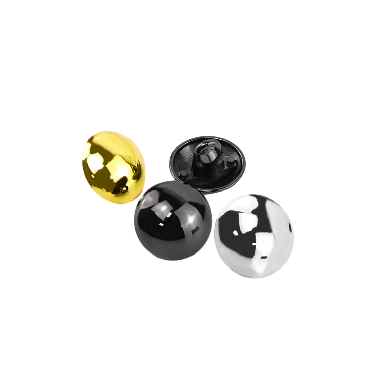 Moisture and rust resistant coating on semi-spherical furniture embellishments