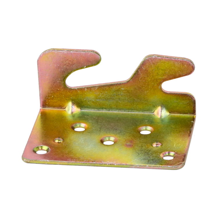 Galvanized surface detail of iron furniture connector