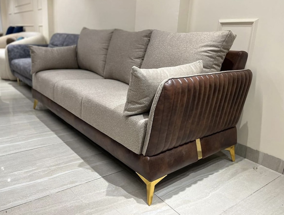 Luxury sofa leg installation view