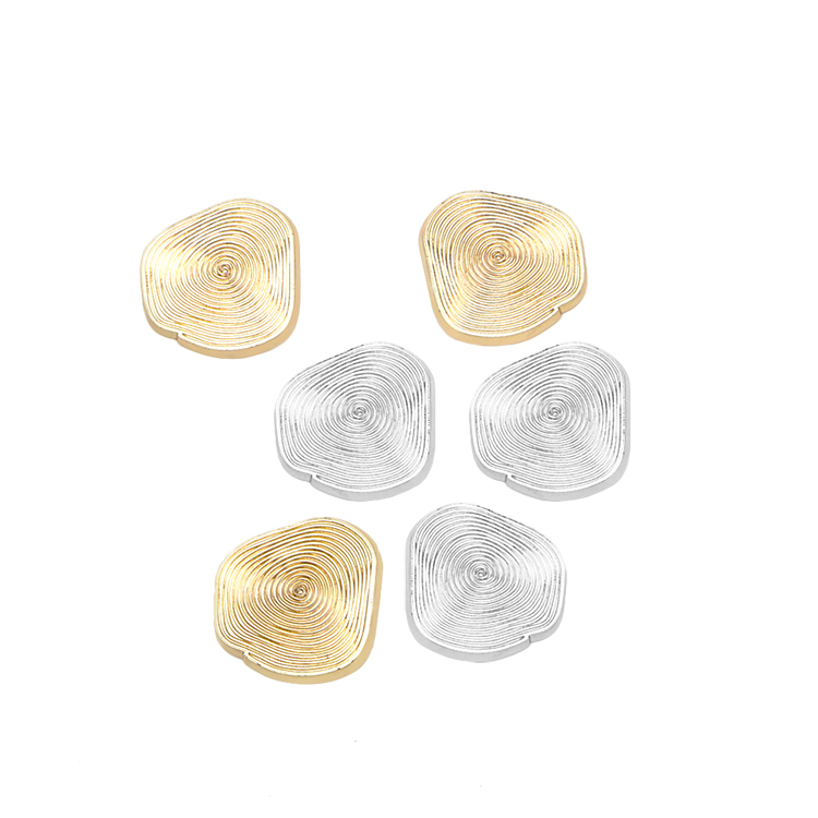 Furniture Decorative Buttons (6) Close-up of rust-resistant metal trim buttons for chairs