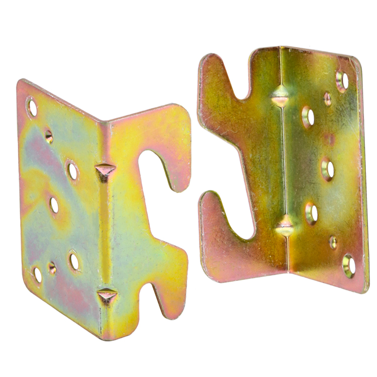 Pre-drilled mounting holes on furniture metal bracket