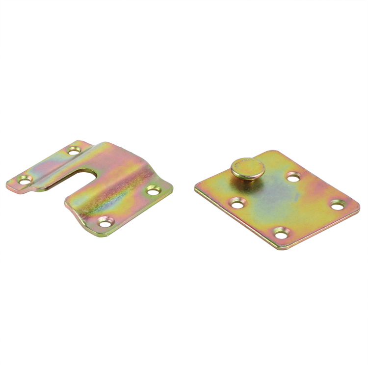 Close-up of self-locking crocodile teeth mechanism on armrest connectors