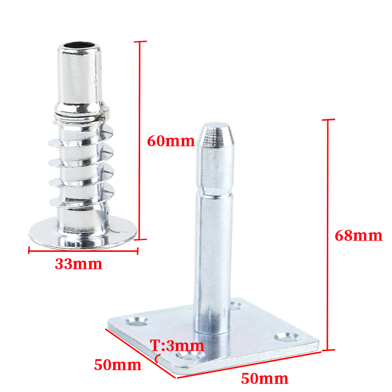 Heavy-duty galvanized furniture connector for industrial load-bearing applications