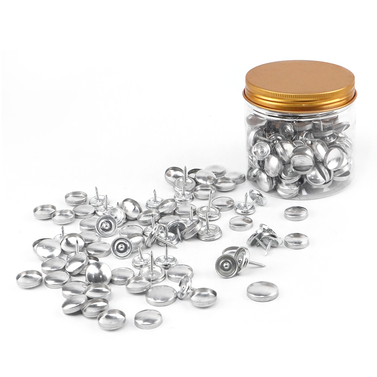 Bulk packaging of 1000 sets per bag for customized fabric cover snap fasteners