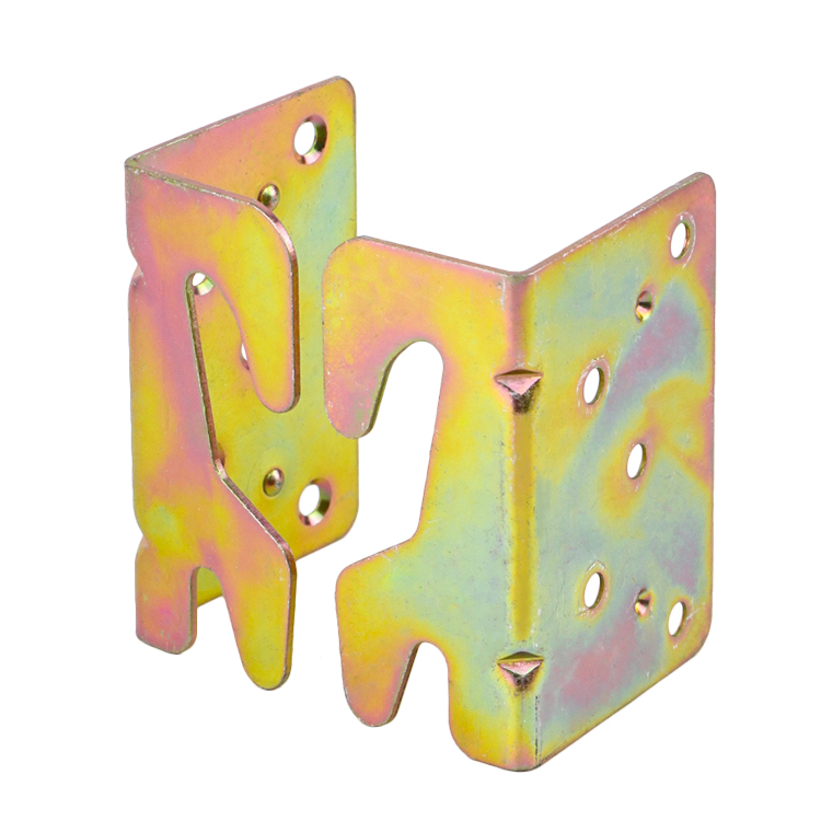 Pre-drilled holes on metal bracket for fast assembly