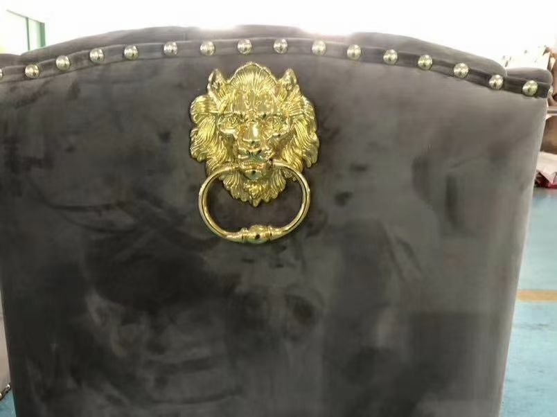 Durable furniture embellishment pieces with anti-rust coating