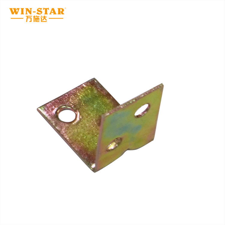 Precision stamped armrest connectors for commercial furniture