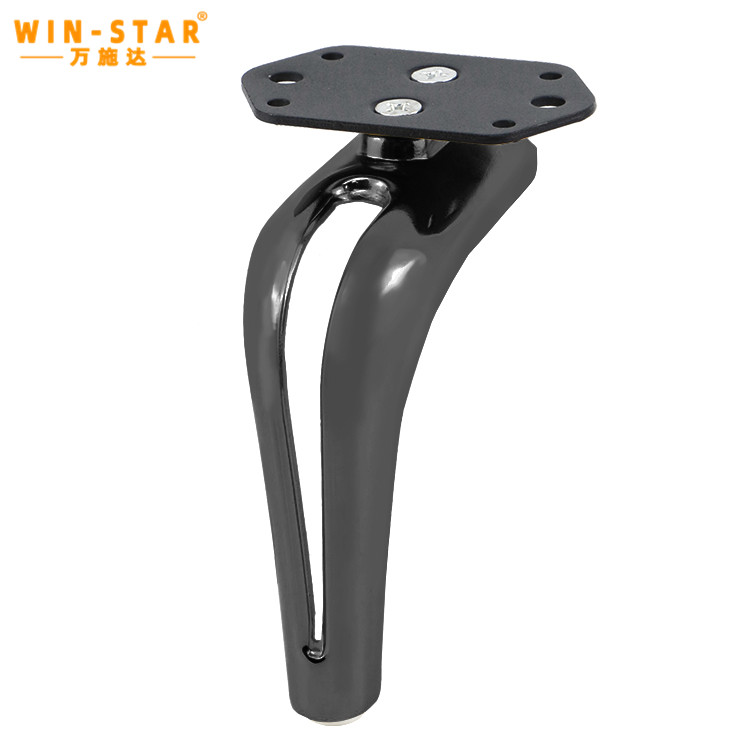Customized silver finish metal leg ZD-N388-B