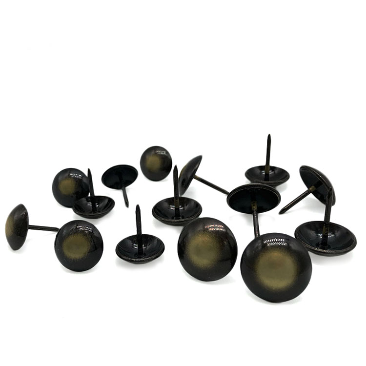 Premium electroplated furniture nails with anti-rust finish