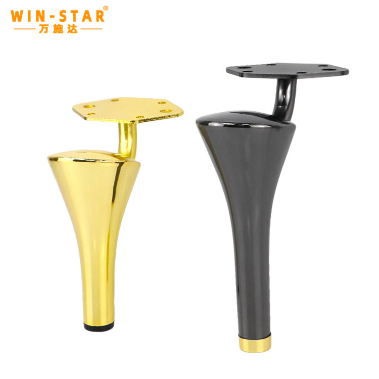 Spherical metal sofa leg model ZD-N375 in a modern Chinese living room setup