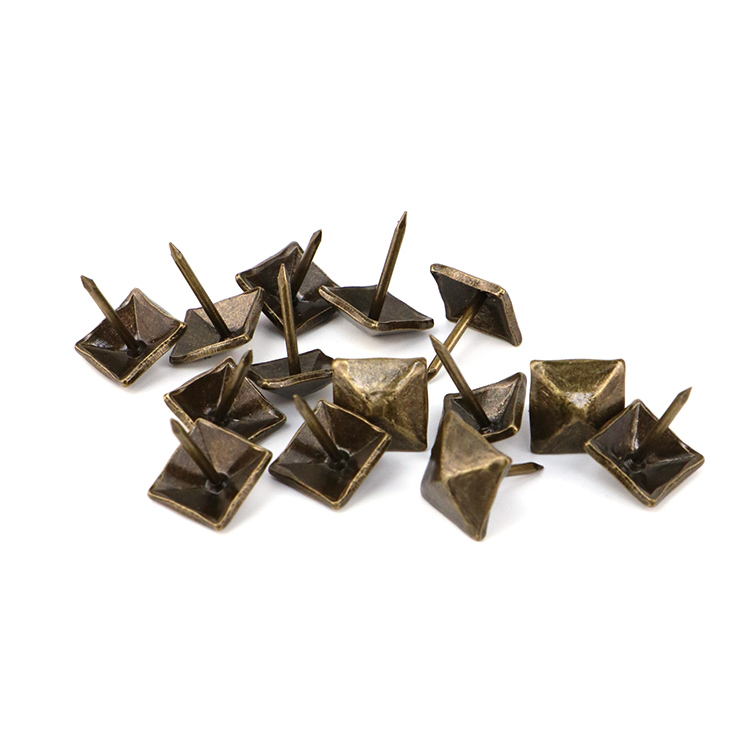 Bulk industrial packaging of 12x17mm and 19x17mm furniture decorative nails prepared for secure international shipment