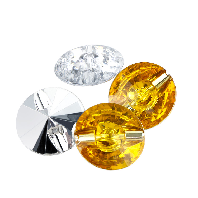 Large 30mm acrylic threaded buttons for deep tufted headboards