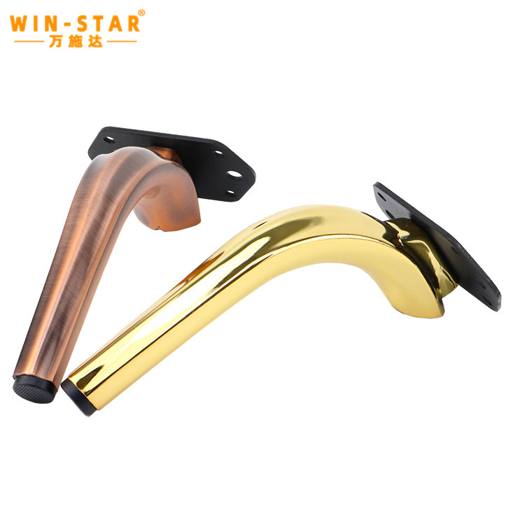 Anti-slip ABS foot pad on metal leg base